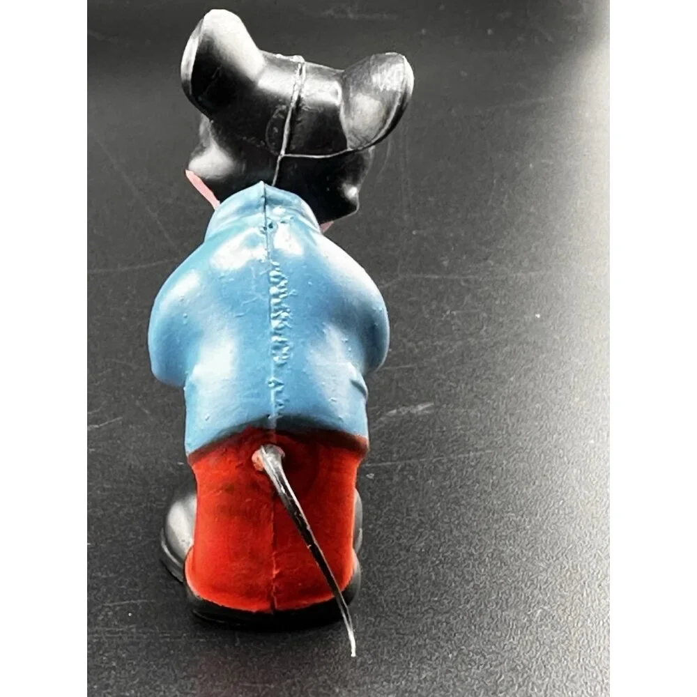 Vtg 1950 Walt Disney Production Marx Toy Mickey Mouse Bobble Head Antique Nodder